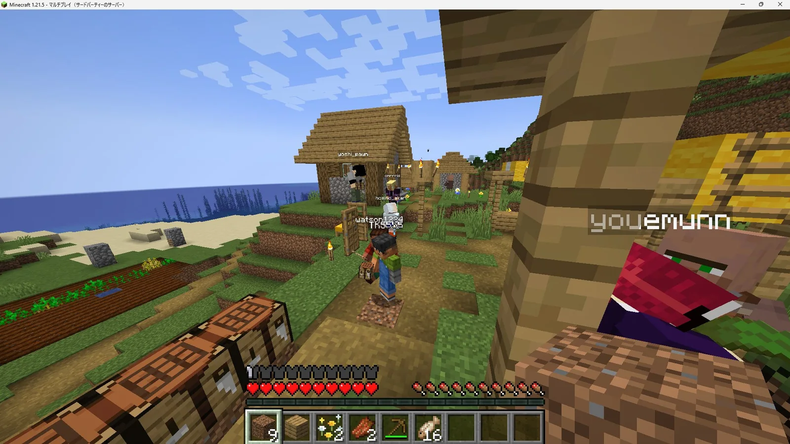 Minecraftでみんなと遊ぶひととき。画面の向こうにも、いつもの仲間がいます。
